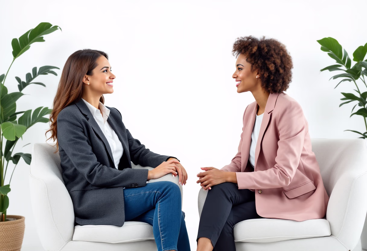 image of a coach consulting with a client