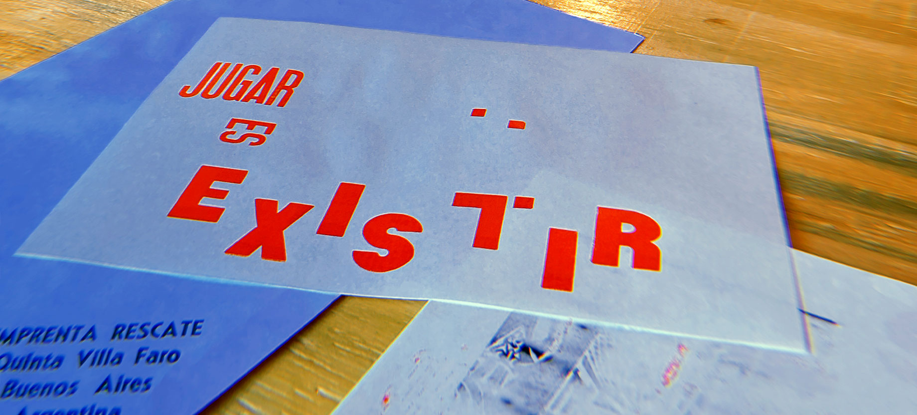 Printed on paper to play is to exist