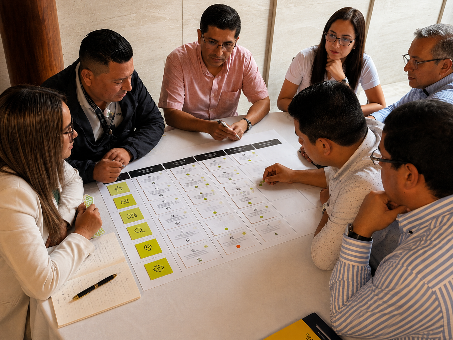 Foto: taller, manos votando