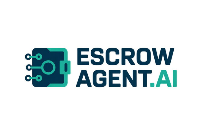 EscrowAgent.ai logo showing an AI-powered escrow and compliance platform for secure global transactions.