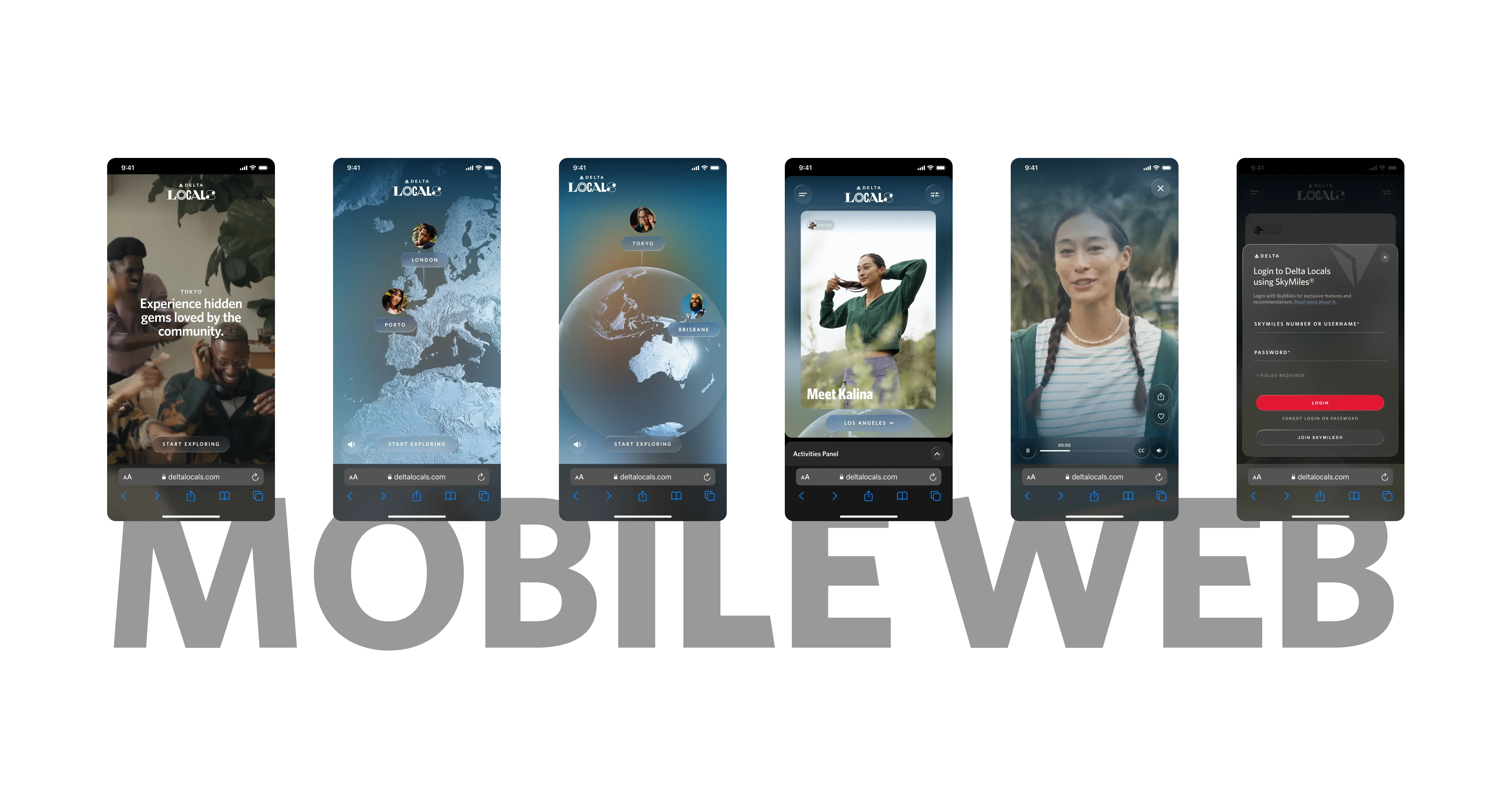 UI Showcase of Delta Locals Web & Mobile