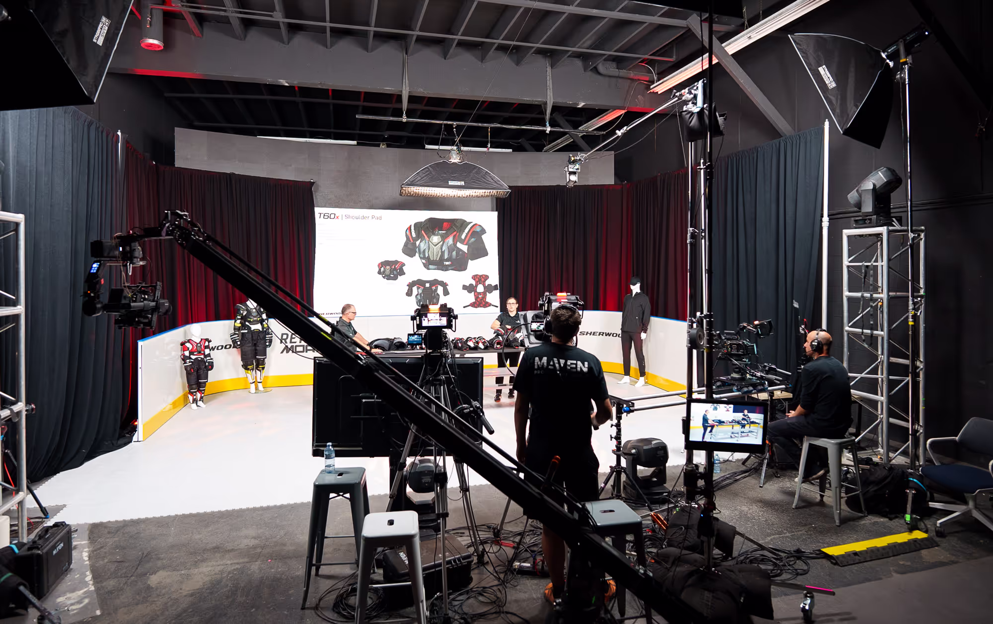 behind the scenes look at all of the crew and the gear for filming this event