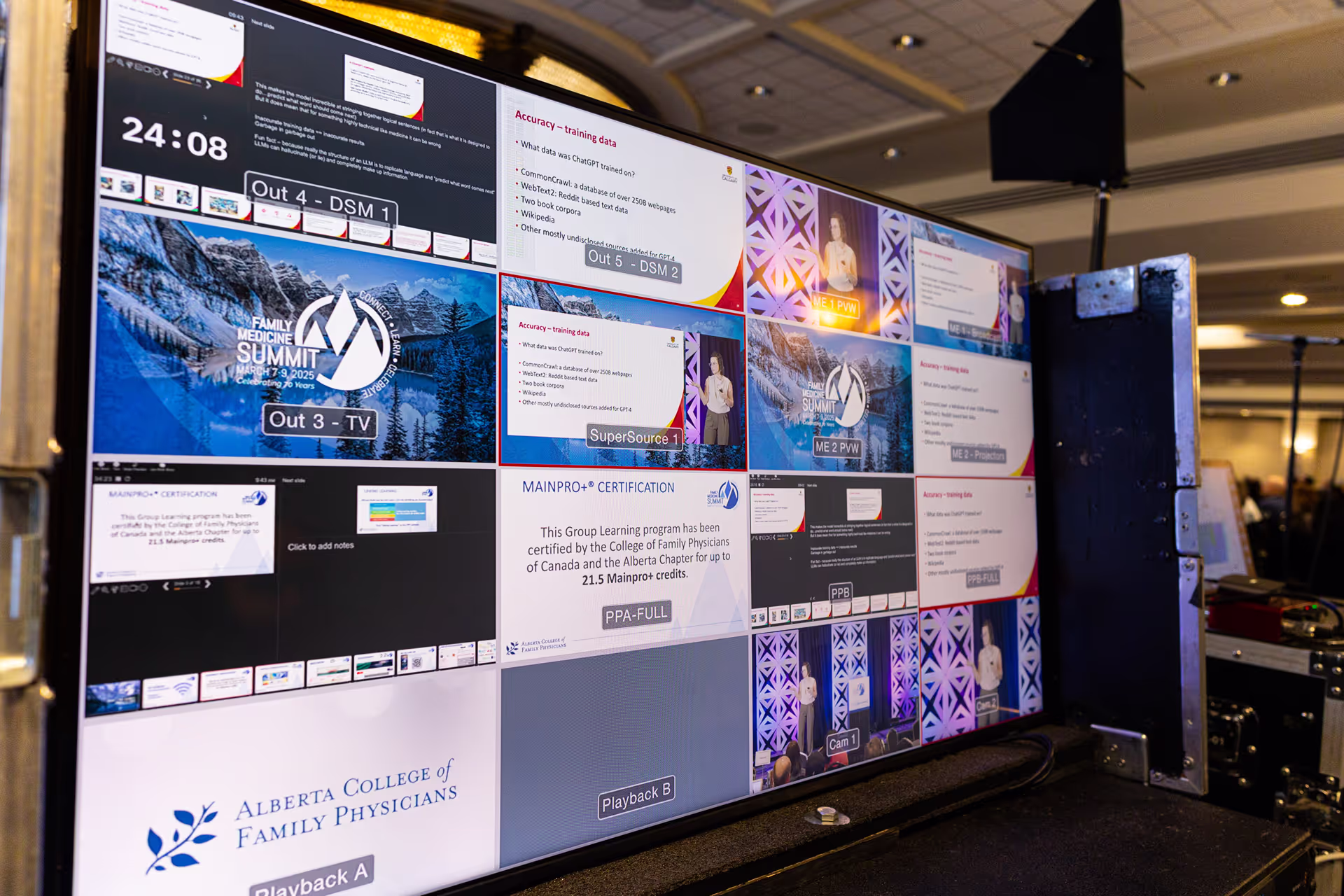 a view of the screen switching software