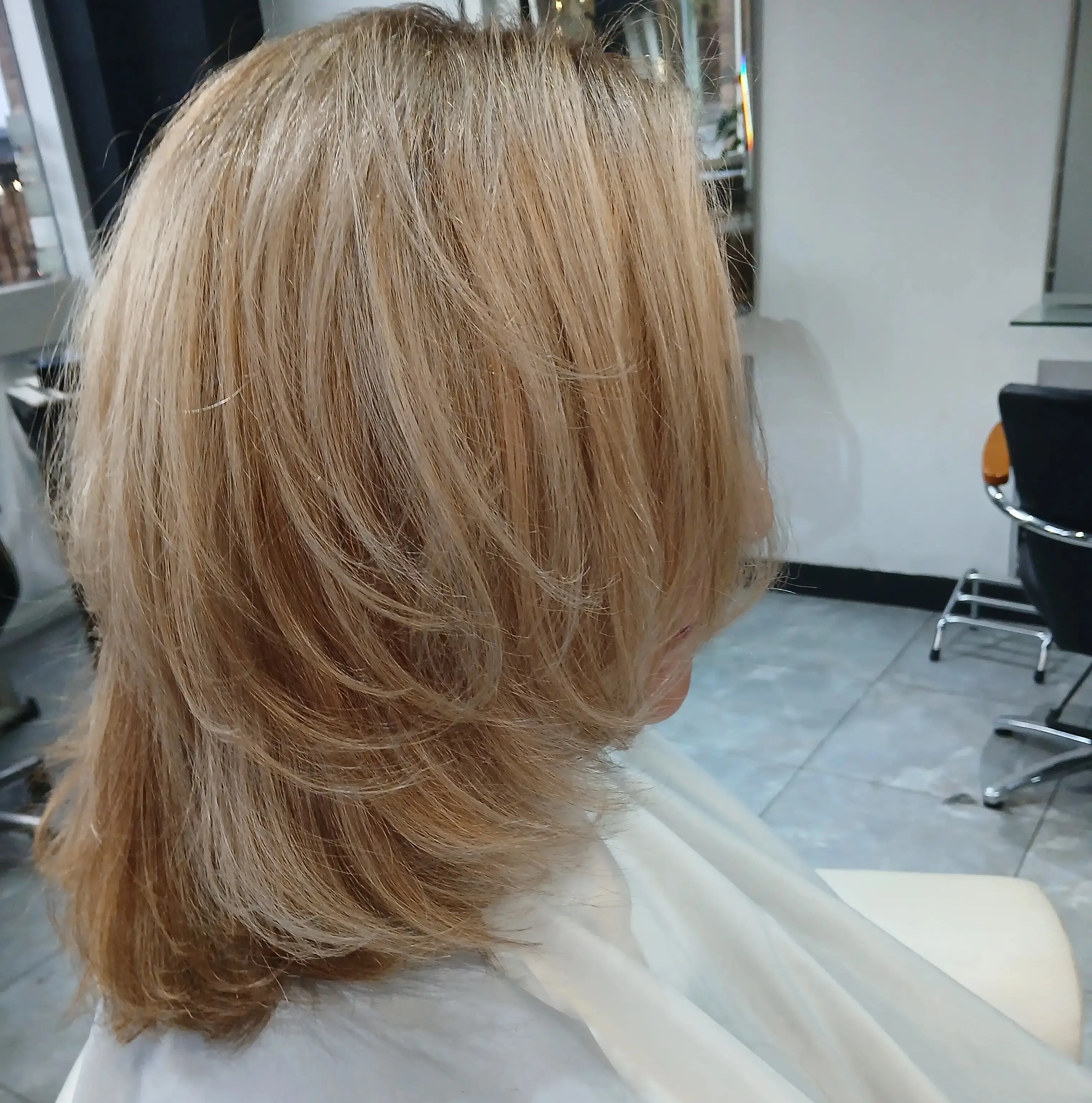 Modern textured cut by Sydney Lower North Shore stylist