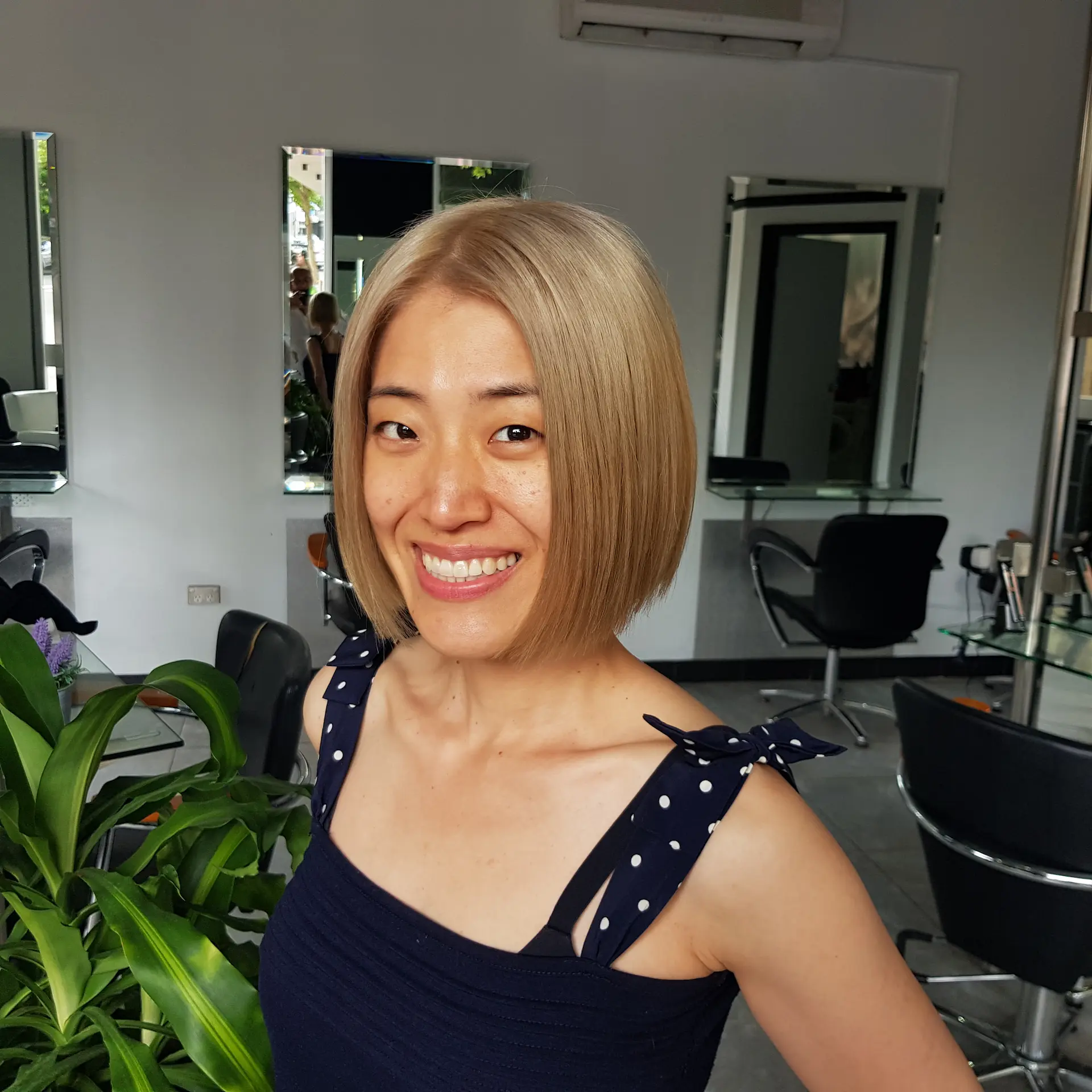 Front shot of precision hair blog asian hair Studio on Willoughby