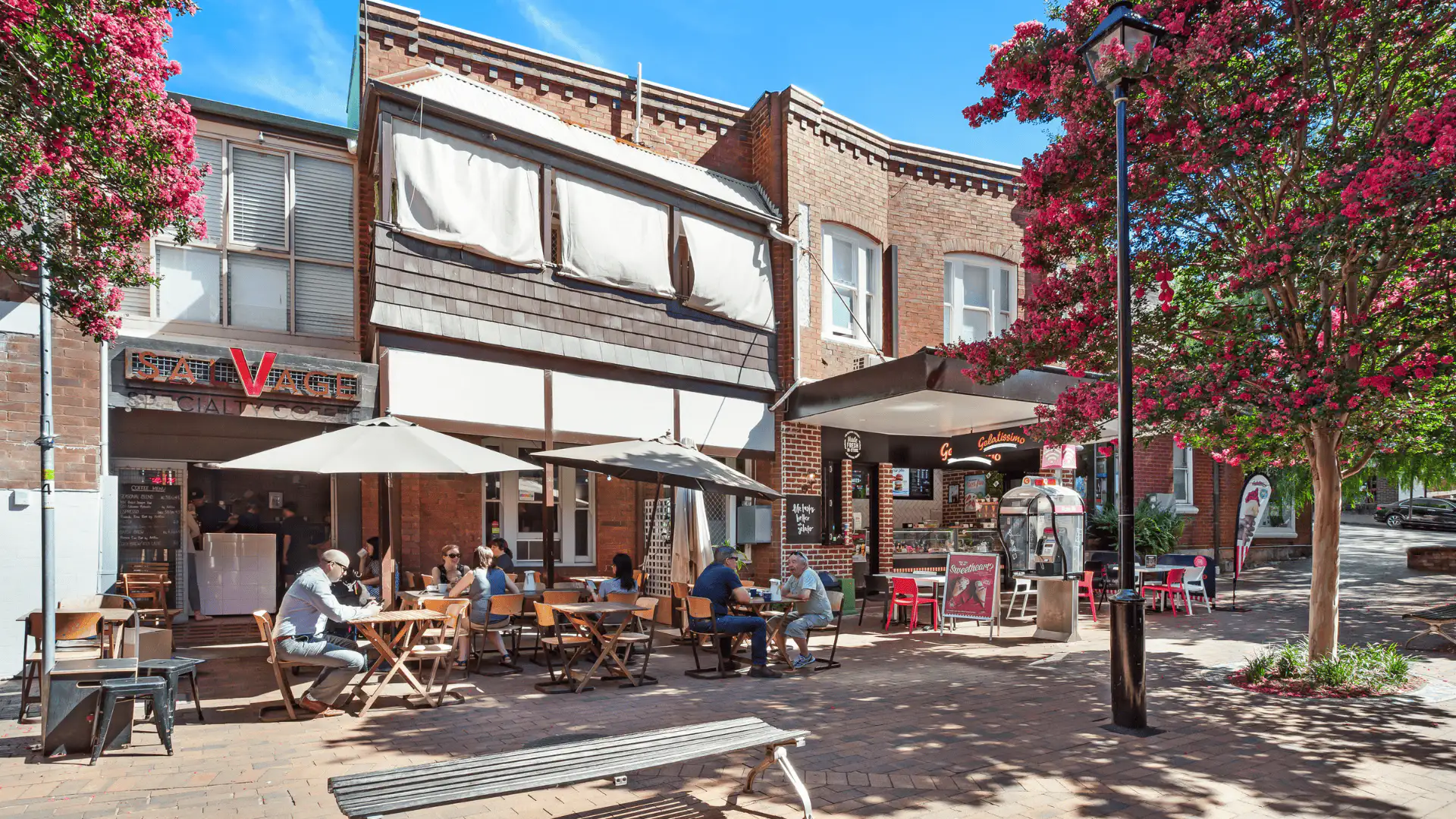 Artarmon main strip with it's beautiful cafes