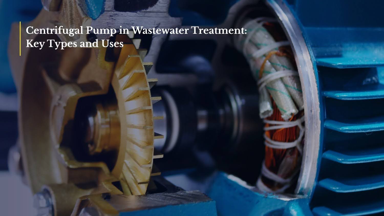 Centrifugal Pump in Wastewater Treatment: Key Types and Uses