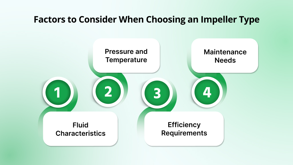 Factors to Consider When Choosing an Impeller Type