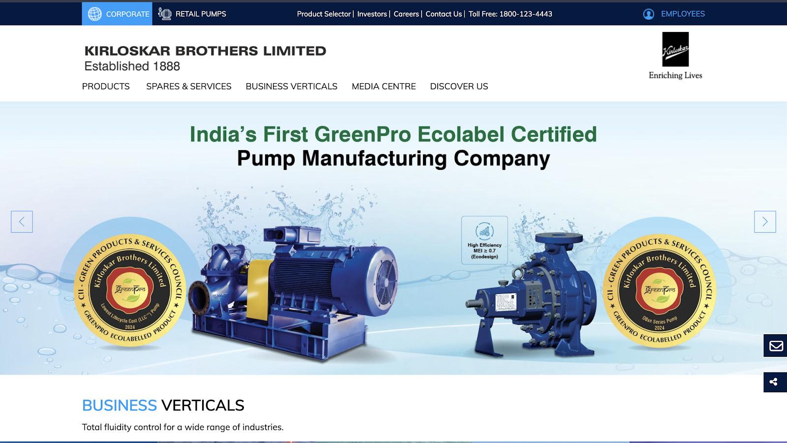 1. Kirloskar Brothers Ltd. (KBL)