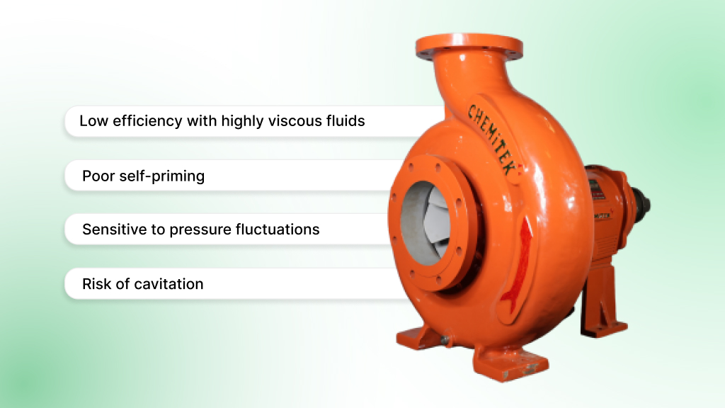 Limitations of rotodynamic pump