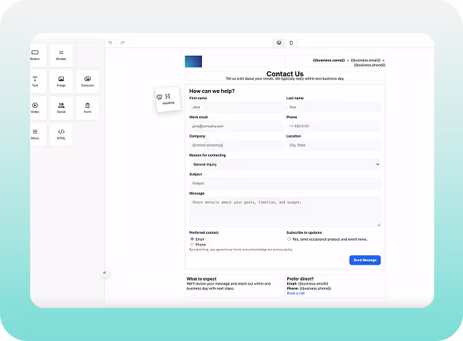 Lead Forms & Scheduling