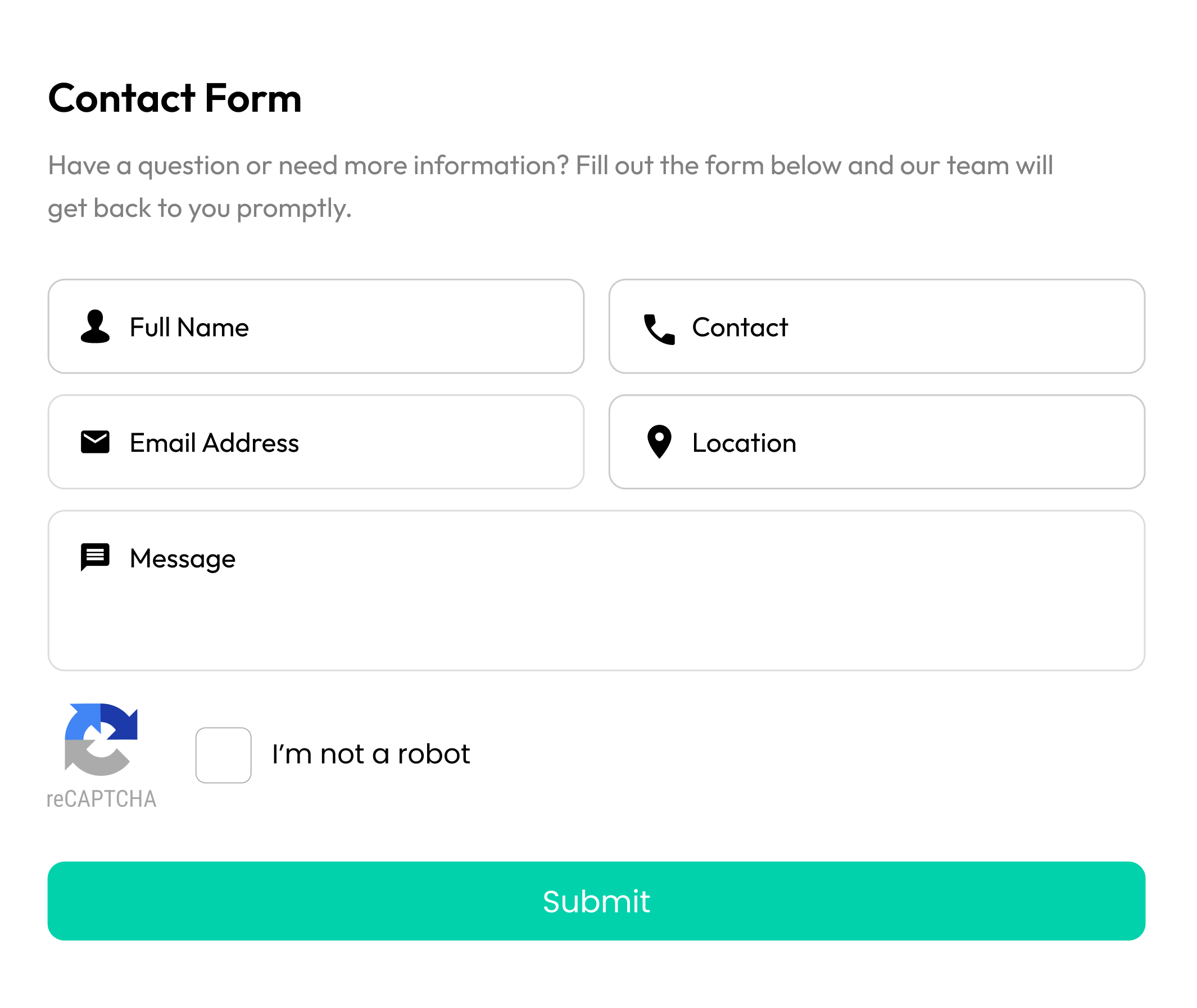 contact form