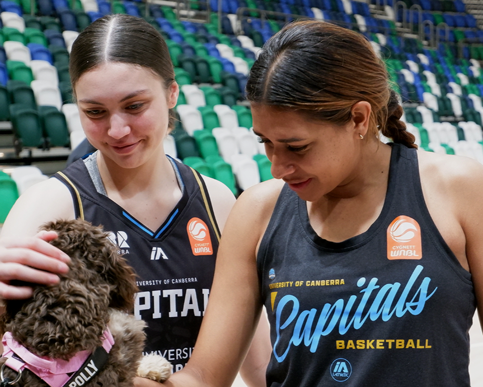 Indi and Mon with Polly
