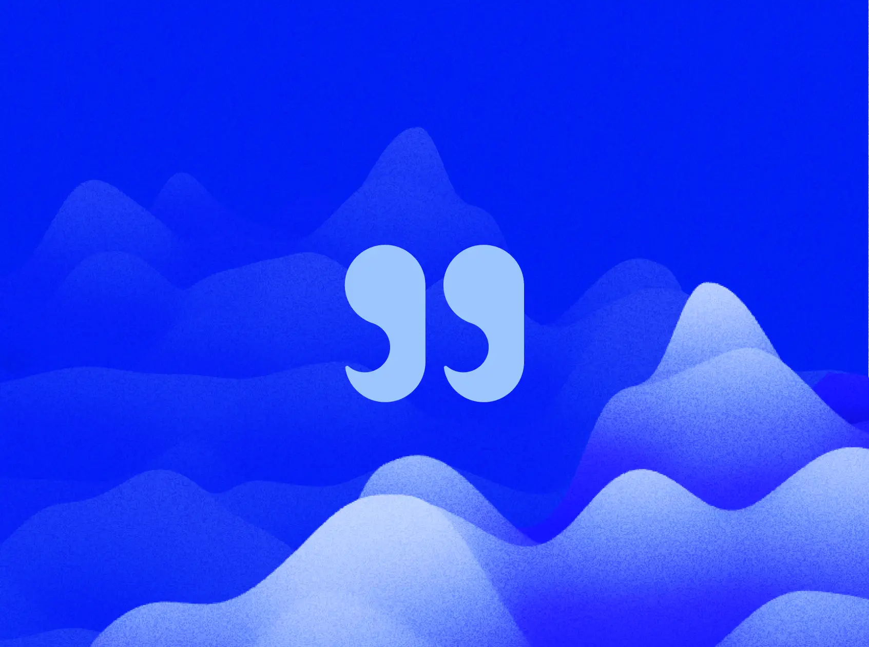 Overlooked logo on a blue background