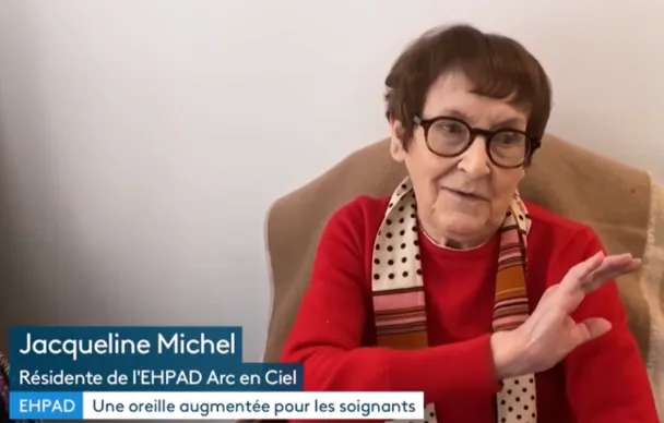 Photo of an EHPAD resident in a report