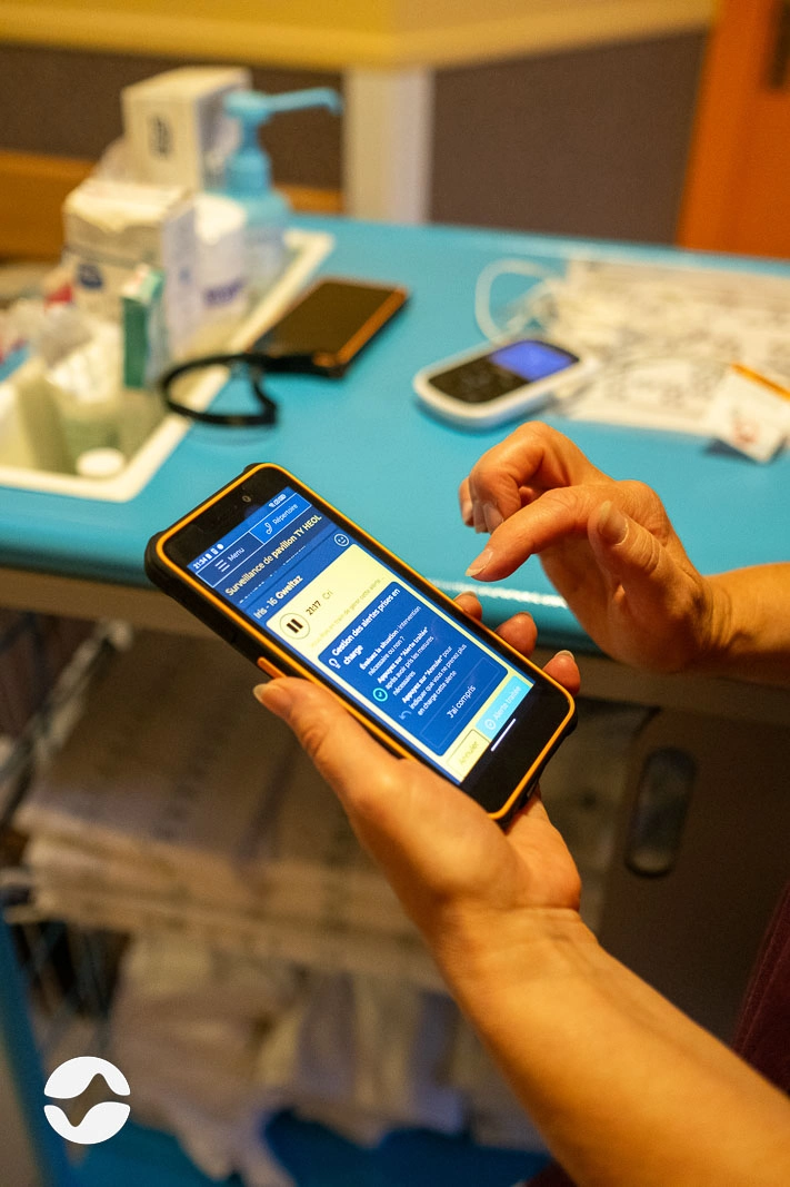 Application Orikio sur smartphone.