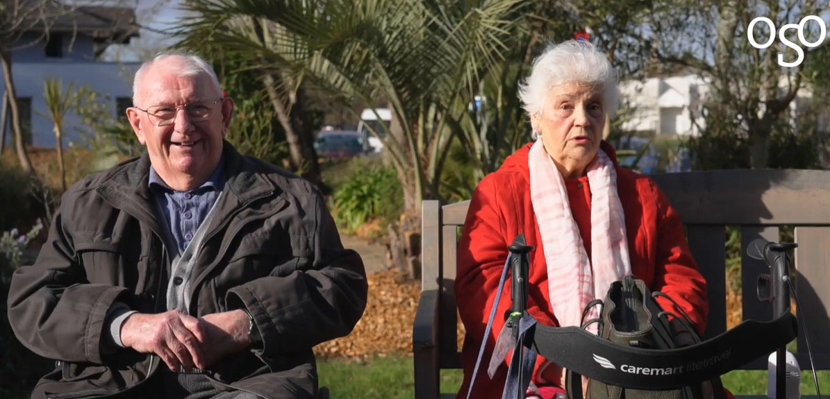 Photo d'une résidente d'EHPAD