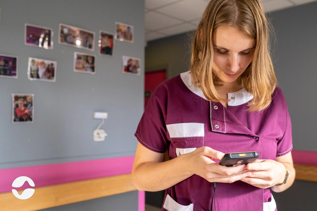 Photo d'une résidente d'EHPAD