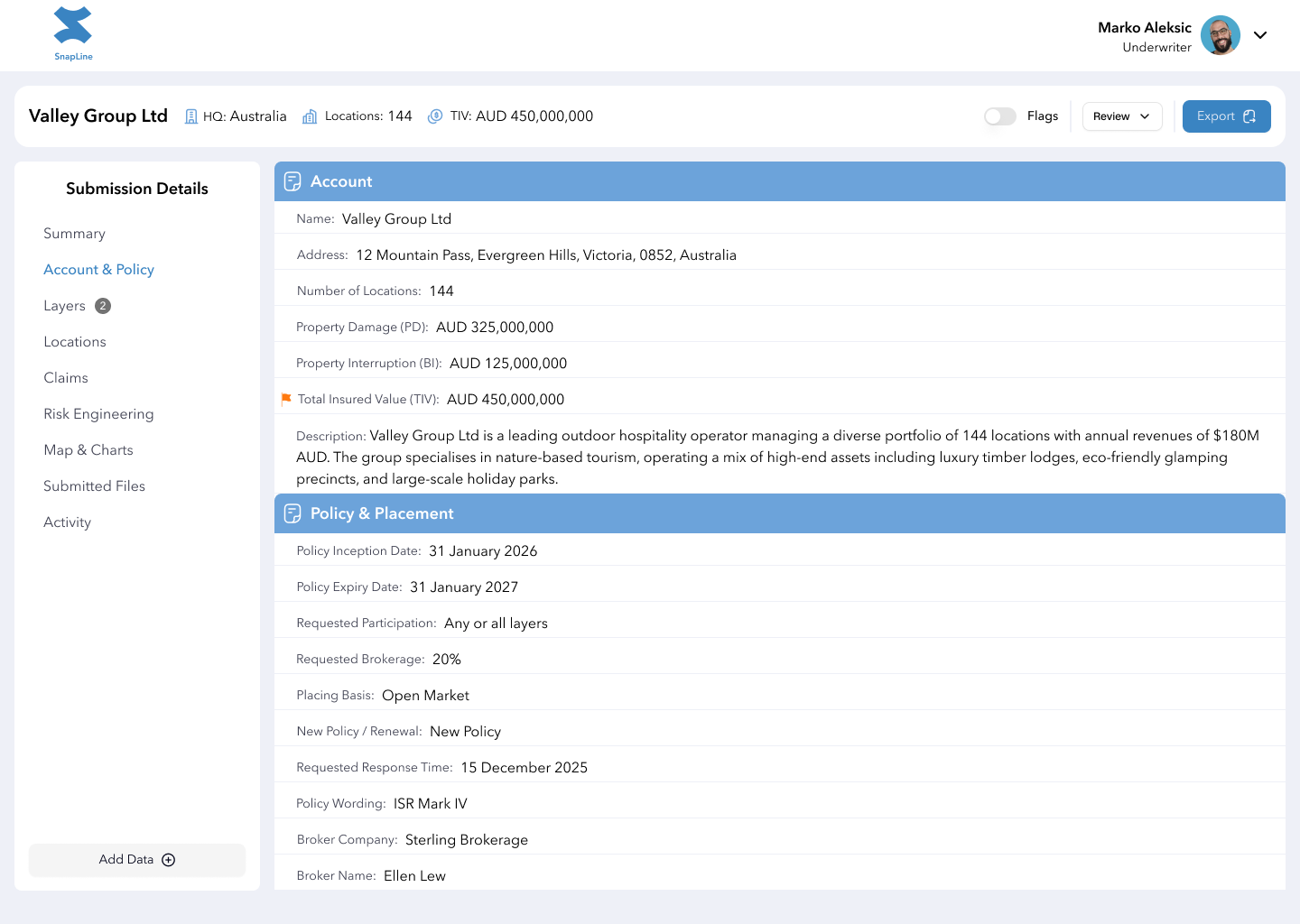 Account & Policy Page Image