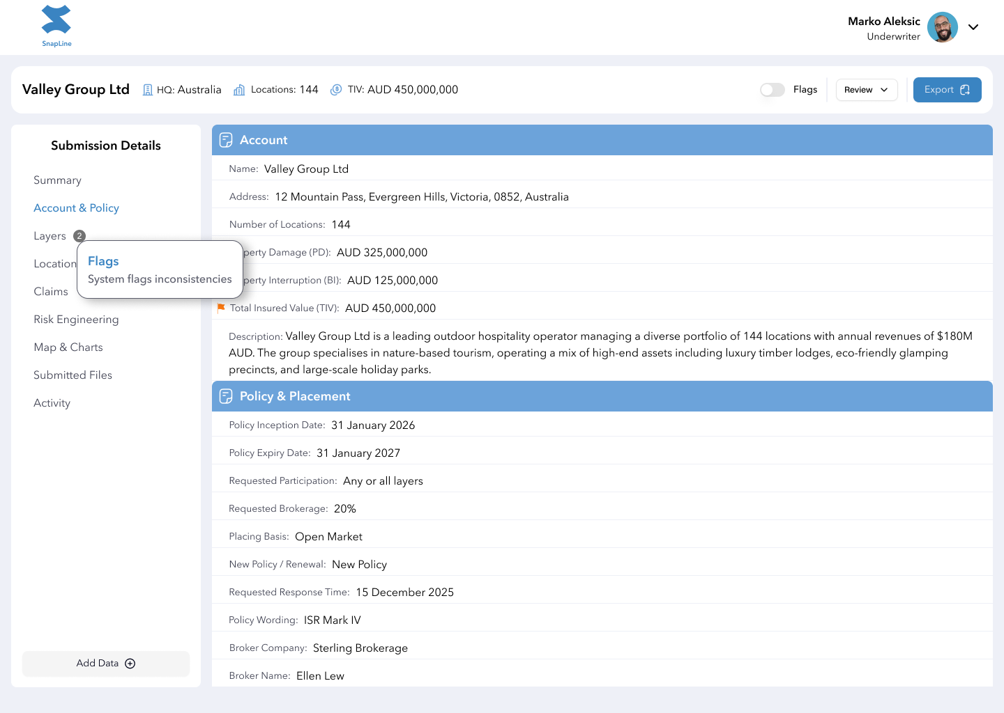 Account & Policy Page Image