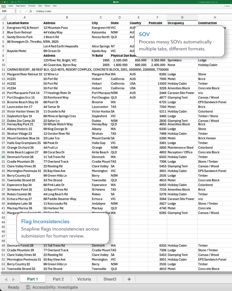 Excel SOV Document Image