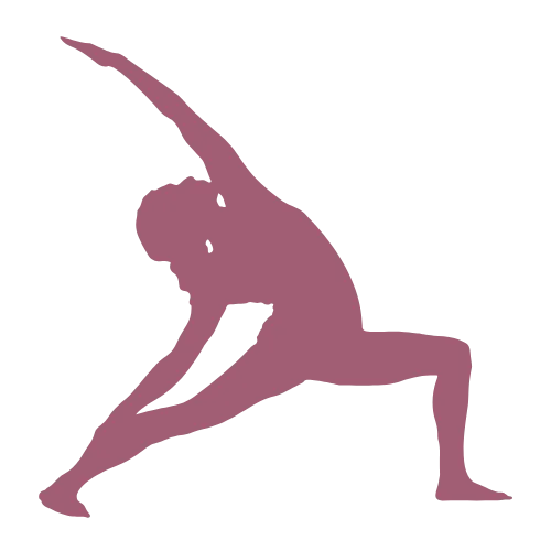 Silhouette in seitlicher Yoga-Übung – Ausdruck von Stärke, Dehnung und Energiefluss.