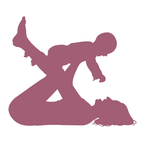 Symbol einer Mutter beim Yoga mit ihrem Baby – ideal für Mama-Baby-Yoga in Niederösterreich.