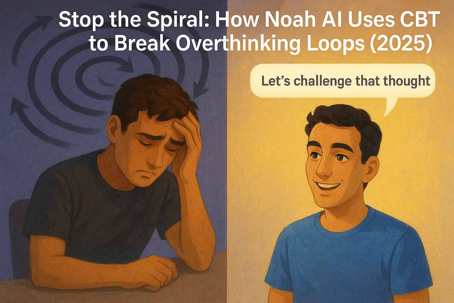 Stop the Spiral: How Noah AI Uses CBT to Break Overthinking Loops (2025 Guide)