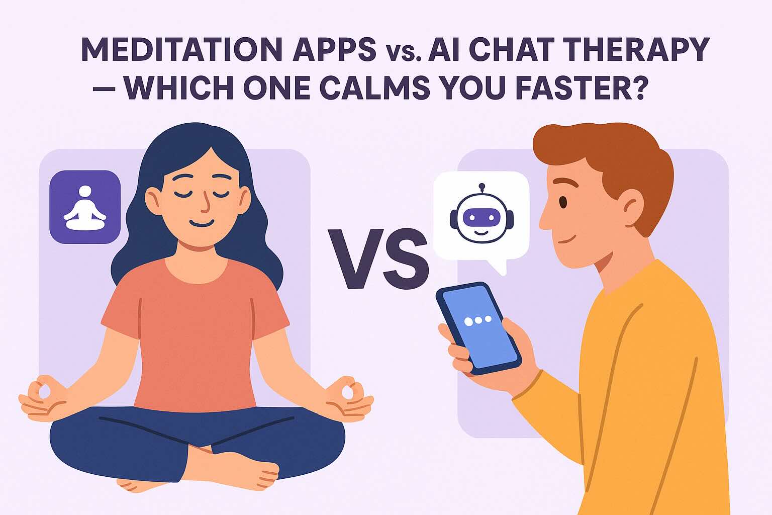 Meditation Apps vs. AI Chat Therapy — Which One Calms You Faster?