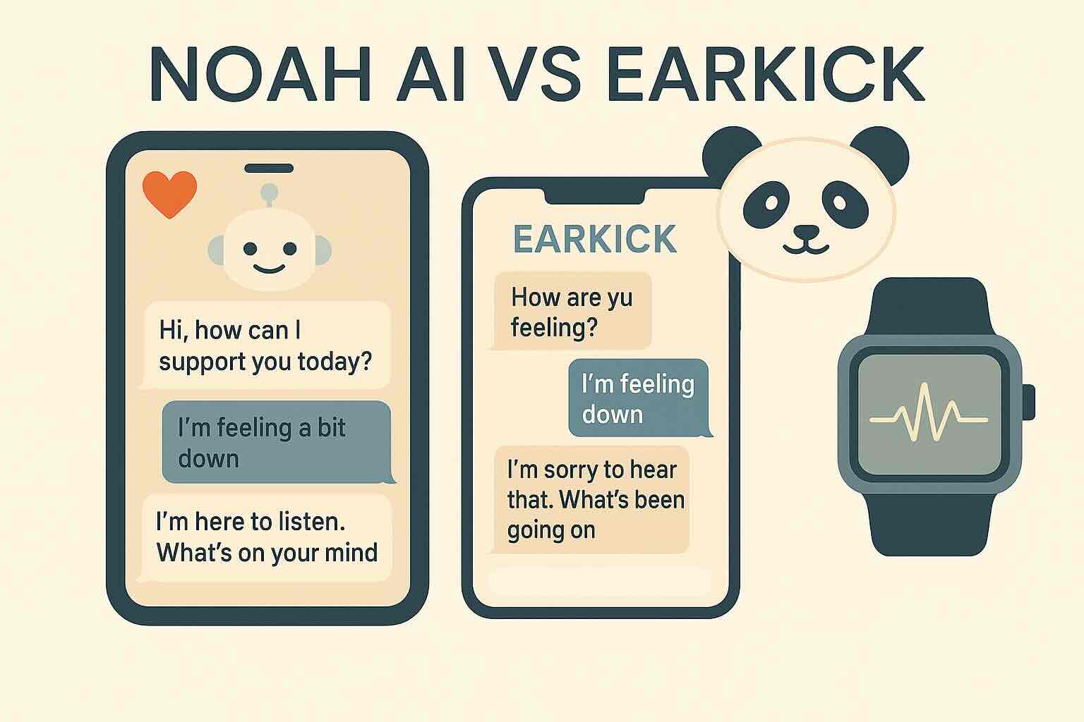 Noah AI vs Earkick: Which AI Mental Health Companion Fits Your Life?