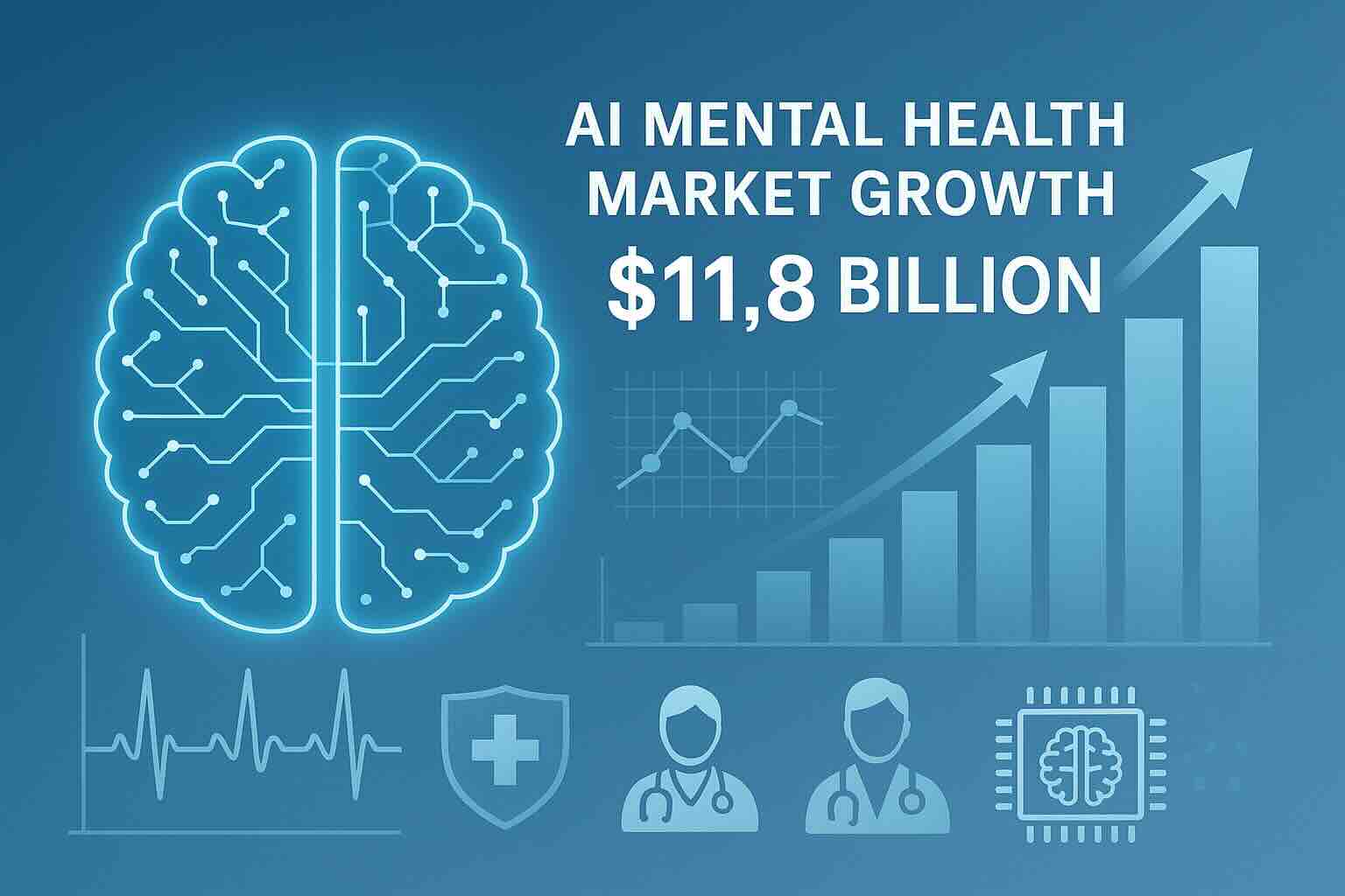 The $11.8 Billion AI Mental Health Revolution: Market Analysis and Clinical Evidence