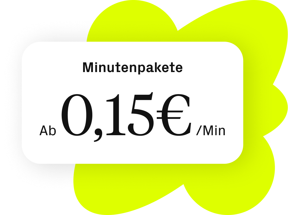 Ab 26 Cent pro Minute