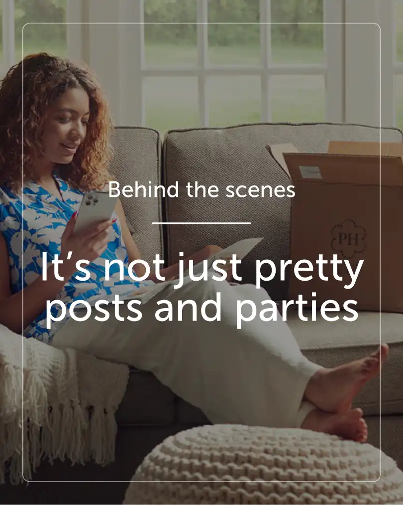 Custom-crafted social media post for Princess House reps