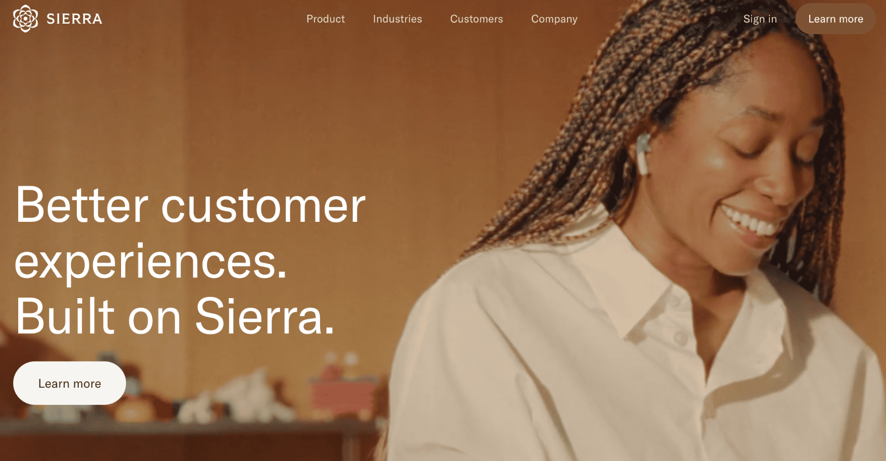 Sierra AI homepage