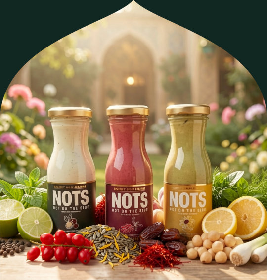 a bottle of NOTS Salad Dressing