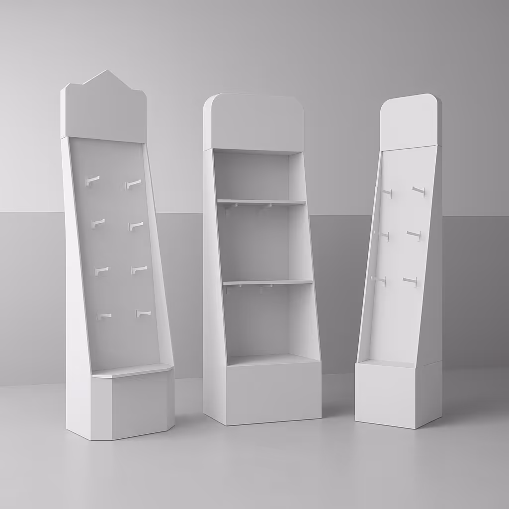 meiya stand home page banner multiple cardboard display rack shelf retail and exhibition display solution