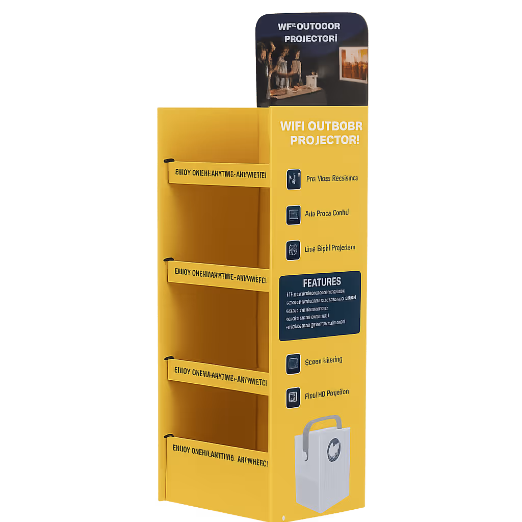 meiya stand product pallet display rack shelf cardboard display solution