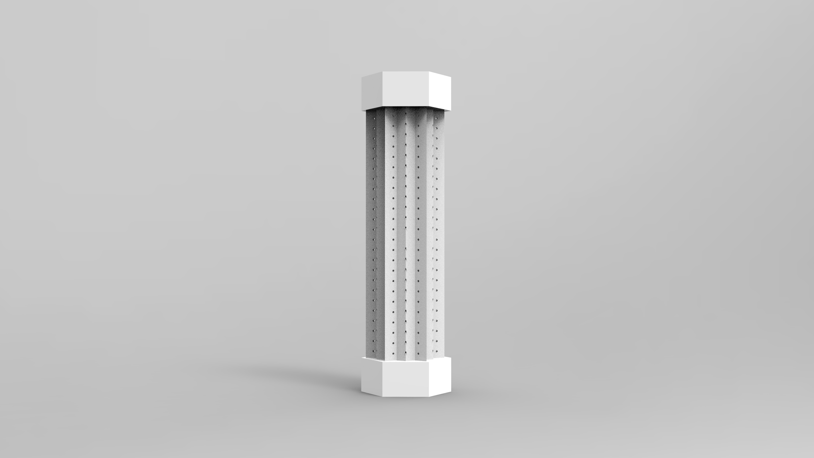 Fashion trend polygonal column-shaped floor display stand for sunglasses