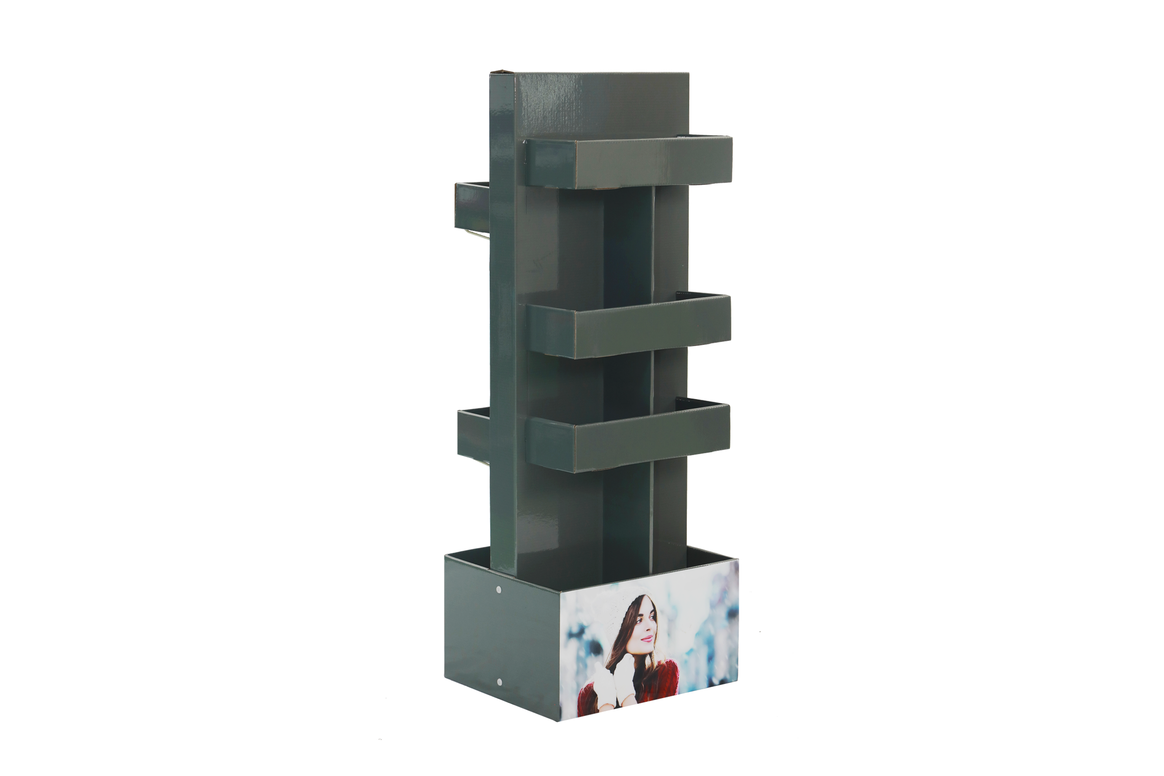 Irregular Double-Sided Floor Display Stand