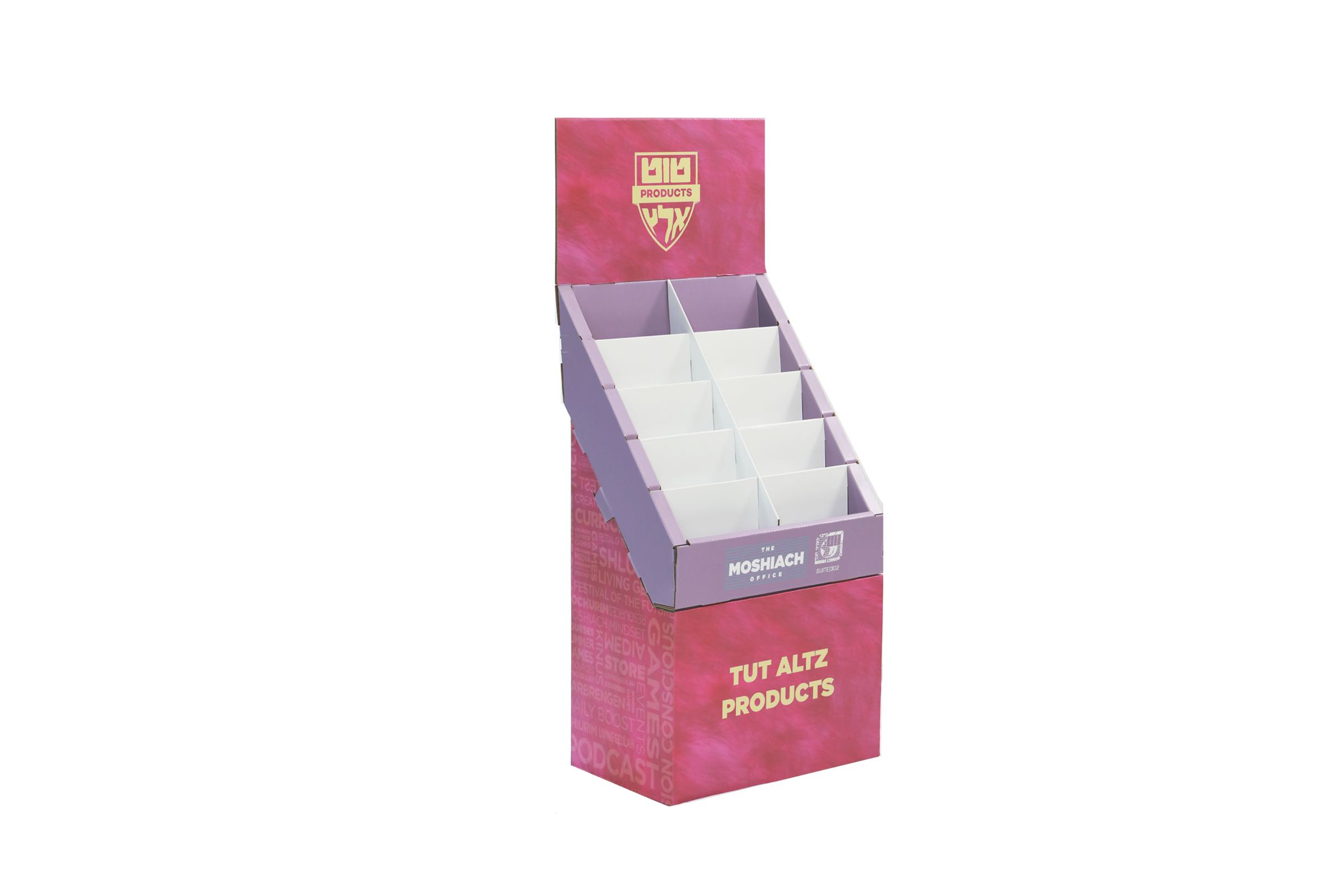 Multi-Compartment Floor Display Stand