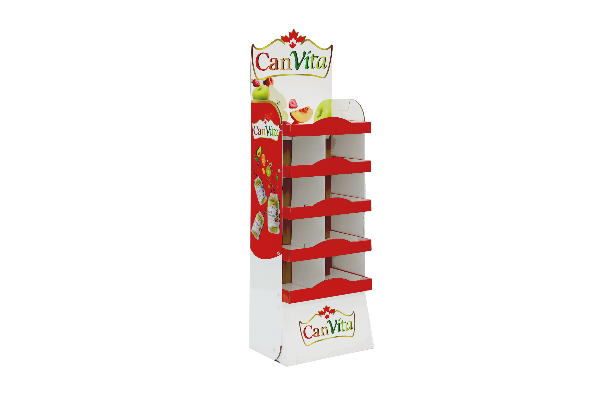 Five-Tier Sectioned Floor Display Stand