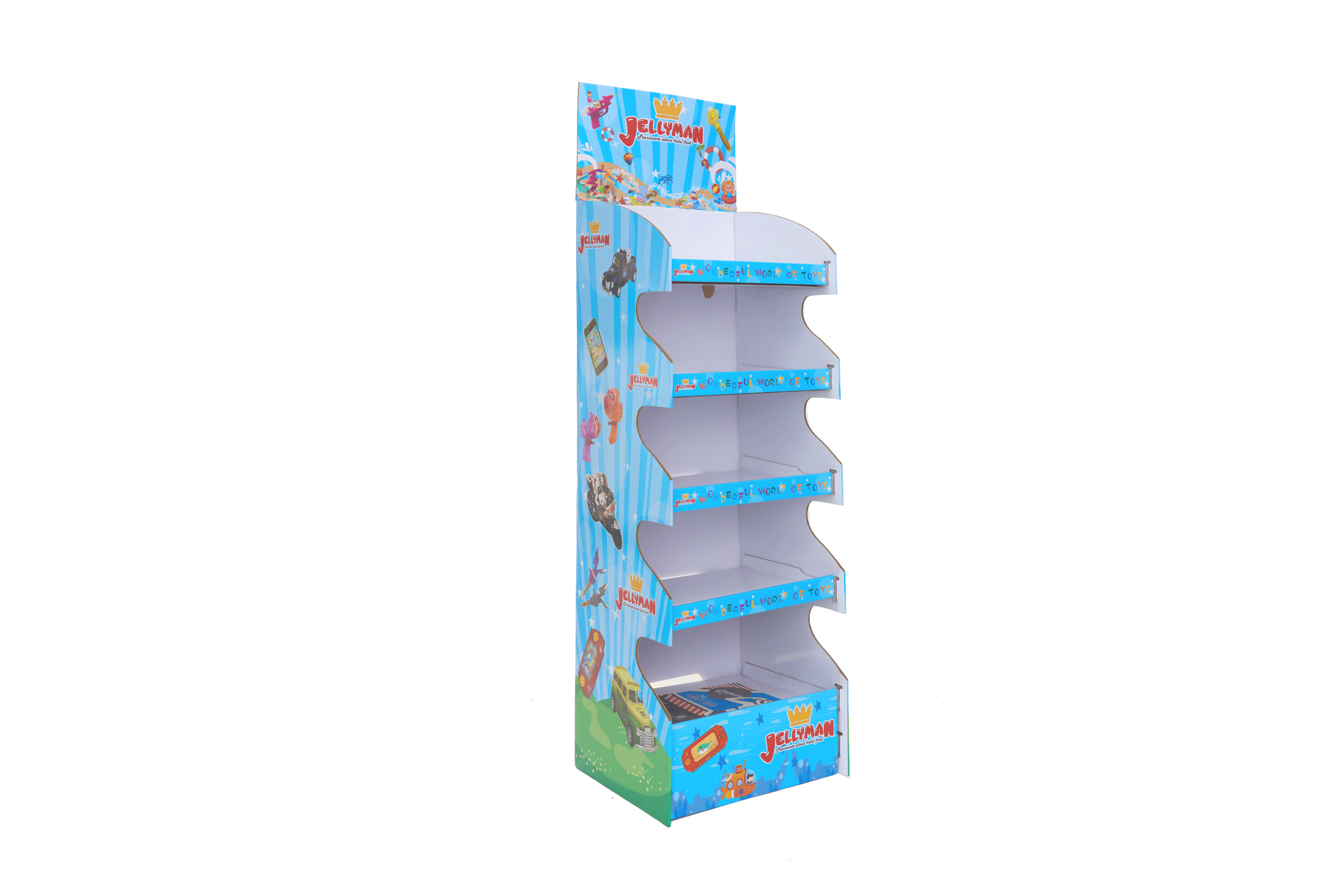 JELLYMAN Five-Tier Toy Floor Display Stand