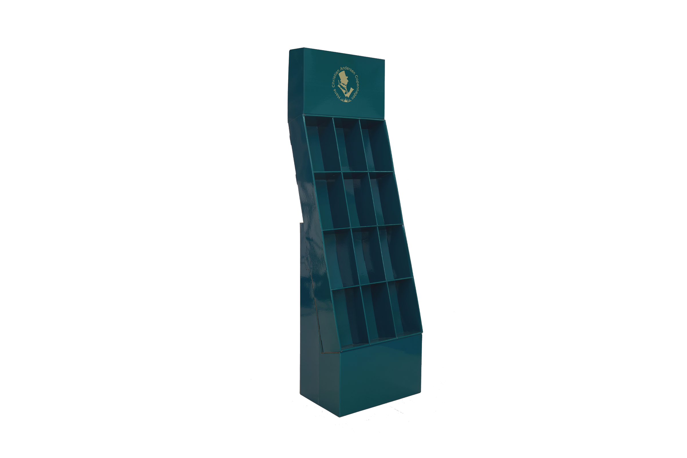 Multi-Tier Sectioned Floor Display Stand