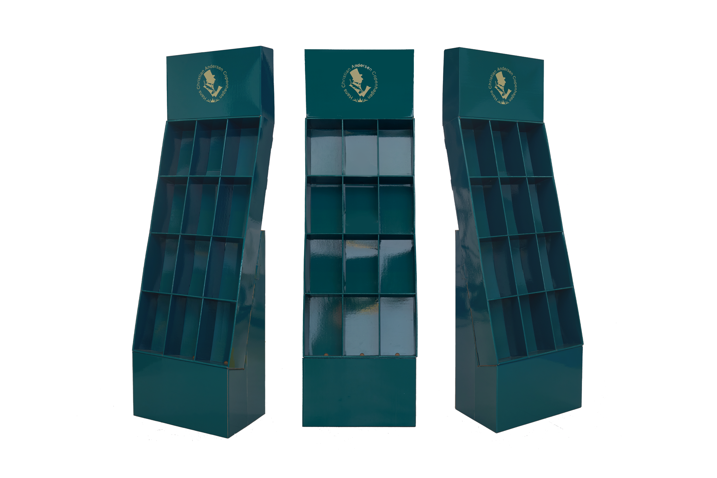 Multi-Tier Sectioned Floor Display Stand