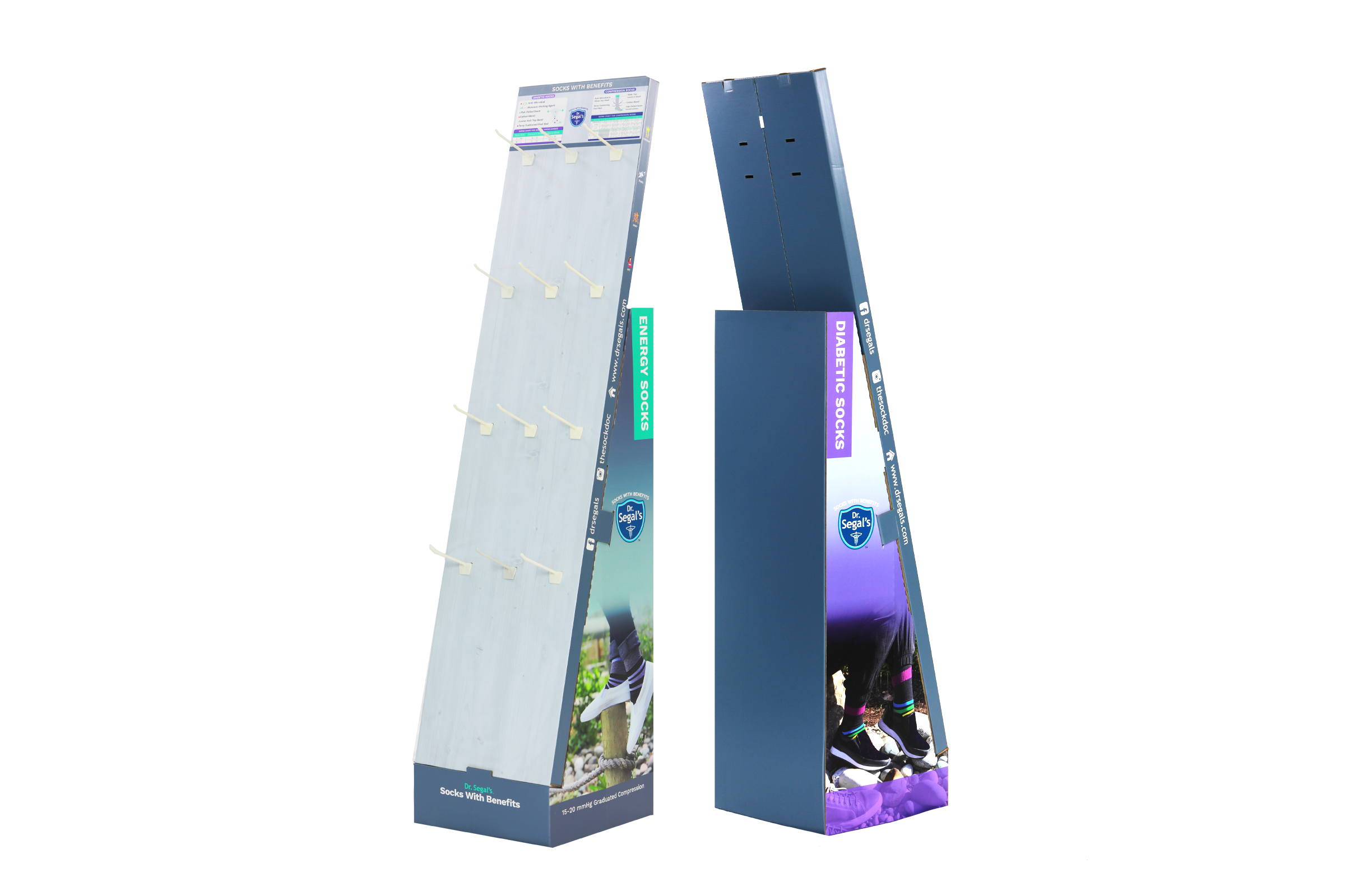 Dr. Segal’s Energy Socks Hook Display Rack
