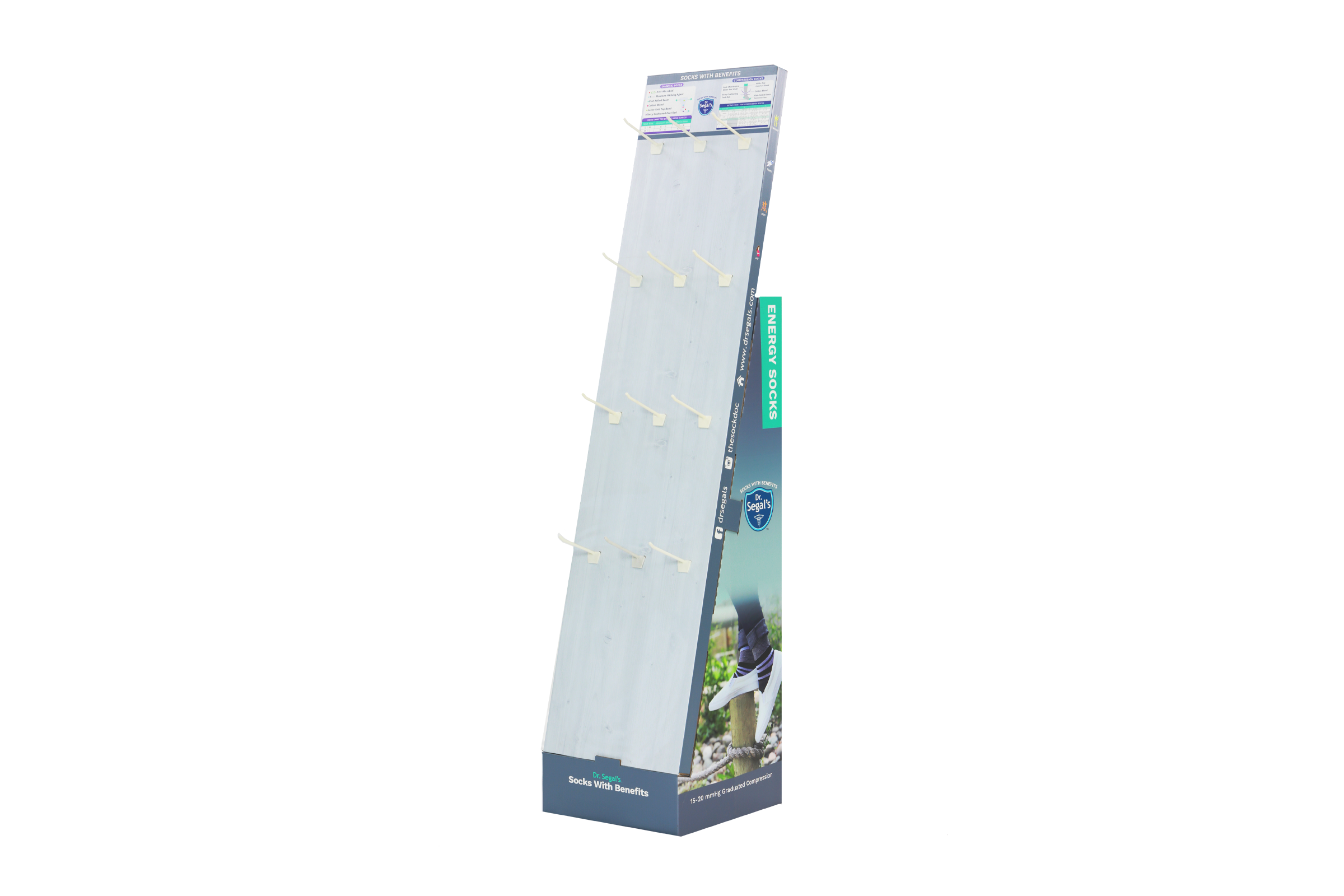 Dr. Segal’s Energy Socks Hook Display Rack
