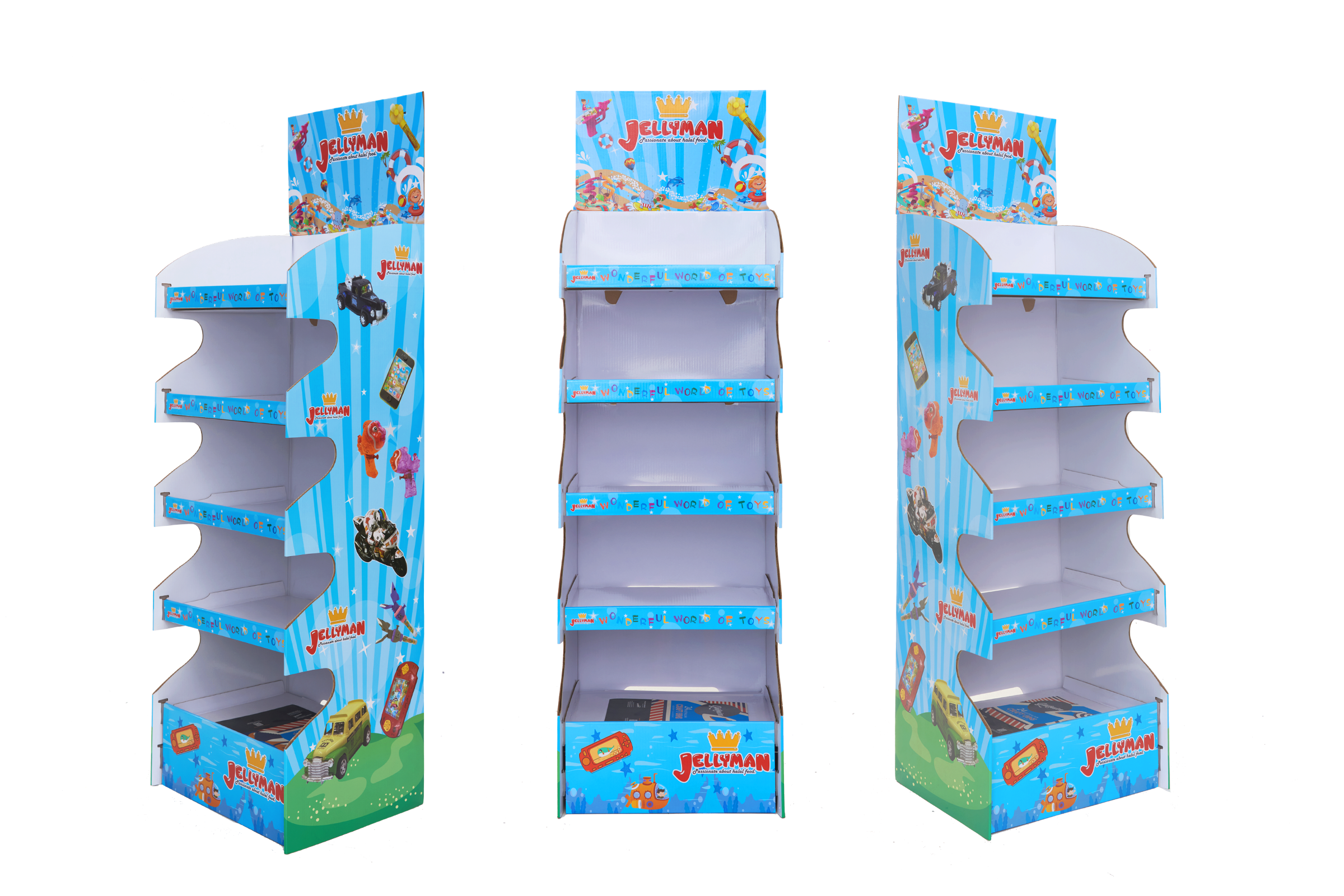 JELLYMAN Five-Tier Toy Floor Display Stand