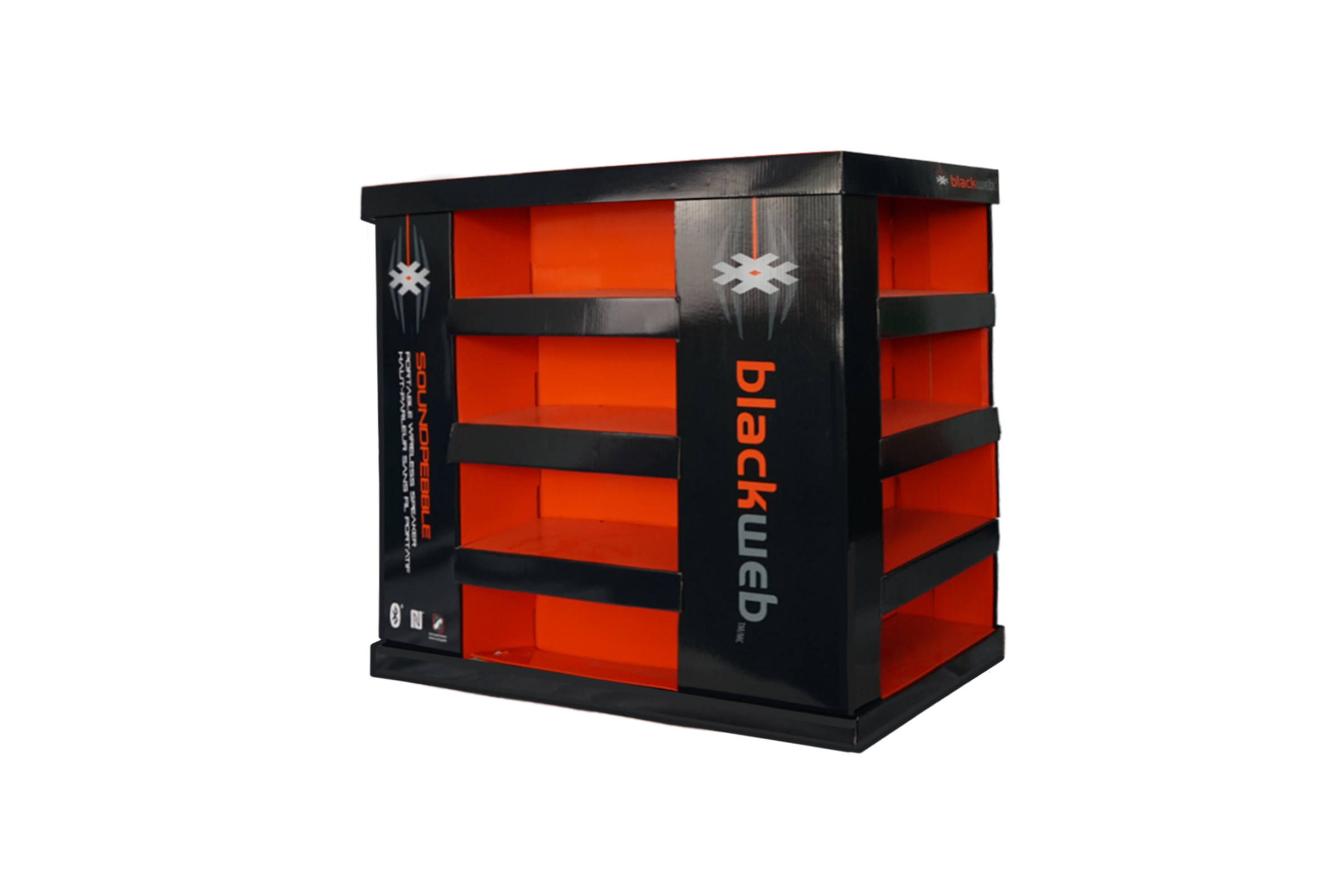 Portable Wireless Speaker Pallet Display Rack