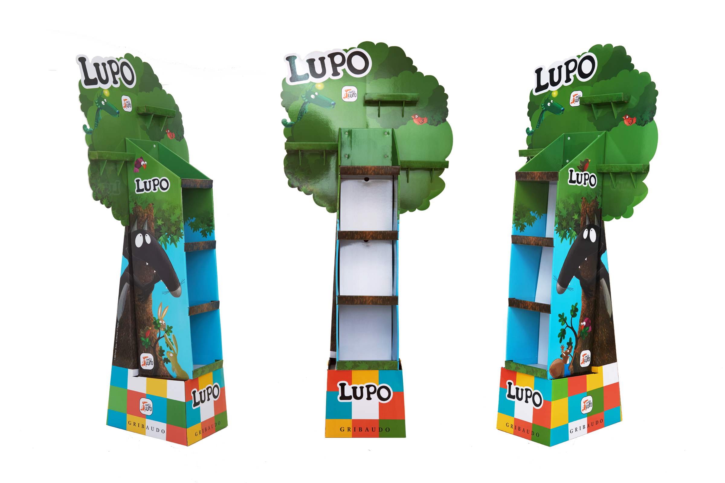 Tree-shaped book display stand