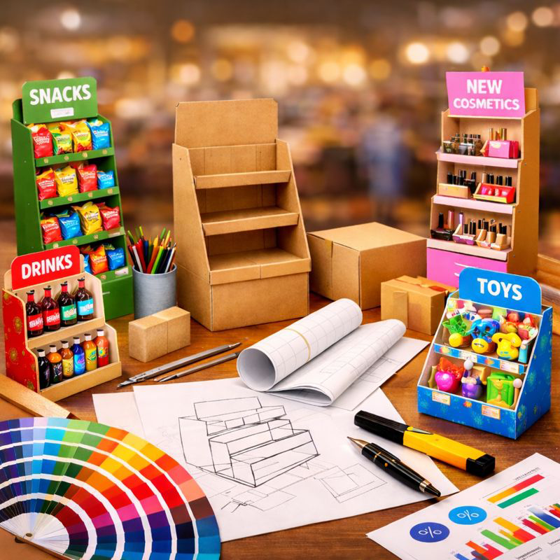 How to Design Eye-catching Corrugated Cardboard POP Displays